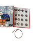 Fashion Christmas Set (2pcs) Christmas Calendar Diy Crystal Elk Bracelet