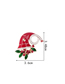 Fashion Diamond Christmas Hats (3) Cartoon Dripping Christmas Hat Brooch