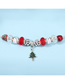 Fashion Picture Color (2) Alloy Drip Oil Christmas Tree Diy Crystal Beaded Bracelet