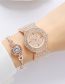 Fashion Rose Gold Titanium Diamond Round Dial Watch