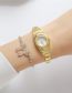 Fashion Gold Stainless Steel Dali Watch