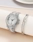Fashion Gold Titanium Diamond Round Dial Watch
