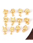 Fashion No. 12 Sand Gold Zodiac Transfer Beads Diy Jewelry Accessories (single Price)