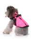 Fashion Dz134 Rose Red Polyester Zip Geometric Dog Coat