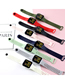 Fashion Armygreen Plastic Square Dial Watch