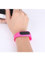 Fashion Pink Plastic Rectangular Dial Watch