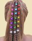 Fashion Mixed Color M3304 Metal Geometric Cutout Hair Buckle