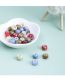 Fashion One M4506 In Random Color Resin Mixed Color Hole Bead Hairpin