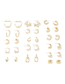 Fashion 13# Alloy Geometric C-shaped Earrings