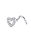 Fashion Round Opal (set Of 8) Titanium Steel Geometric Round Cat Eye Piercing Nose Ring