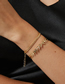 Fashion Gold Alloy Wheat Chain Geometric Bracelet Set