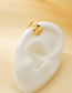 Fashion Gold Alloy Geometric Cutout Cherry Ear Clips
