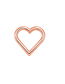 Fashion Glossy Peach Heart Gold (g23) 1.2*10 (4pcs) Titanium Heart Piercing Nose Ring