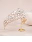 Fashion Silver Alloy Diamond Geometric Crown