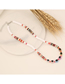 Fashion 2# Colored Ceramic Beaded Glass Eye Necklace
