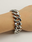 Fashion Steel Color Titanium Steel Geometric Chain Bracelet