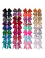 Fashion Shallow Lake Orchid Threaded Sequin Bow Hair Tie