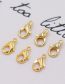 Fashion Color Retention Thick Silver (10 Batches) Copper Gold Plated Lobster Clasp Diy Ornament Accessories