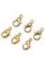 Fashion Color Retention Thick Silver (10 Batches) Copper Gold Plated Lobster Clasp Diy Ornament Accessories