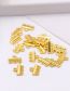 Fashion 18k Real Gold Double Hole Adapter Width 11mm (10 Batches) Copper Gold Plated Porous Tassel Jewelry Accessories