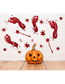 Fashion Free Combination Halloween Bloody Footprints Sticker