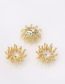 Fashion 14k Real Gold (10 Batches) Copper Gold Plated Double Flower Core Jewelry Accessories