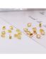 Fashion 18k Real Gold Large 8*3.8mm Pack Of 10 (2 Packs From Batch) Copper Gold Plated Glossy Sunflower Seed Buckle Jewelry Accessories