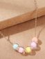 Fashion Gold Resin Ball Necklace