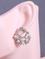 Fashion Gold Alloy Diamond And Pearl Geometric Drop Earrings