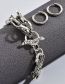 Fashion Silver Alloy Faucet Bracelet Glossy Earring Set