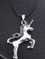 Fashion Silver Alloy Geometric Steed Necklace