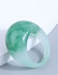 Fashion Green Resin Geometric Ring