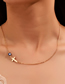 Fashion Gold (2 Pieces) Alloy Eye Cross Necklace