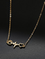 Fashion #silver (2 Pieces) Alloy Geometric Ecg Heart Necklace