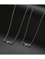 Fashion 2# Gold (2 Pieces) Alloy Geometric Ecg Heart Necklace
