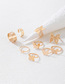 Fashion Gold Alloy Geometric Butterfly Ring Set