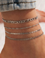 Fashion 4# Alloy Geometric Chain Anklet