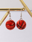 Fashion Basketball Simulation Resin Football Basketball Earrings