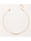 Fashion One Word Alloy One Word Single Layer Necklace