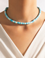 Fashion Blue Multicolored Clay Beaded Necklace