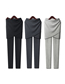 Fashion Dark Gray Irregular Crossover Two-piece Wrap-up Skirt Pants