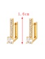 Fashion Golden 2 Copper Hollow Geometric Ear Cuffs