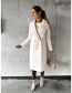 Fashion Apricot Long Sleeve Double Breasted Wool Jacket