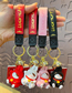 Fashion Genuine Lucky Cat Rabbit Pendant - Black Pvc Cartoon Key Chain