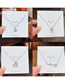 Fashion 20# Titanium And Diamond Fishtail Necklace