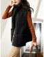 Fashion Brown Woolen Reversible Vest Coat