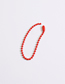 Fashion Red Bead Chain D435 (2 Pieces) Metal Painted Ball Chain Accessories