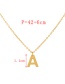 Fashion J Titanium Steel 26 Alphabet Pendant Necklace