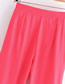 Fashion Red Polyester Gradient Wide-leg Trousers