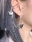 Fashion Silver Single Metal Butterfly Earring Ear Clip
